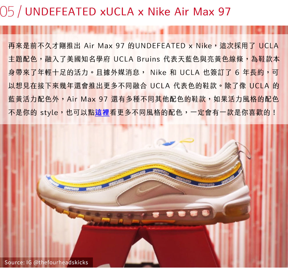 UNDEFEATED xUCLA x Nike Air Max 97