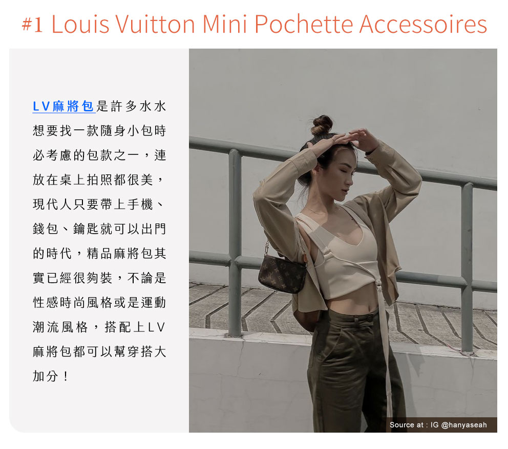 #1 Louis Vuitton Mini Pochette Accessoires LV麻將包
